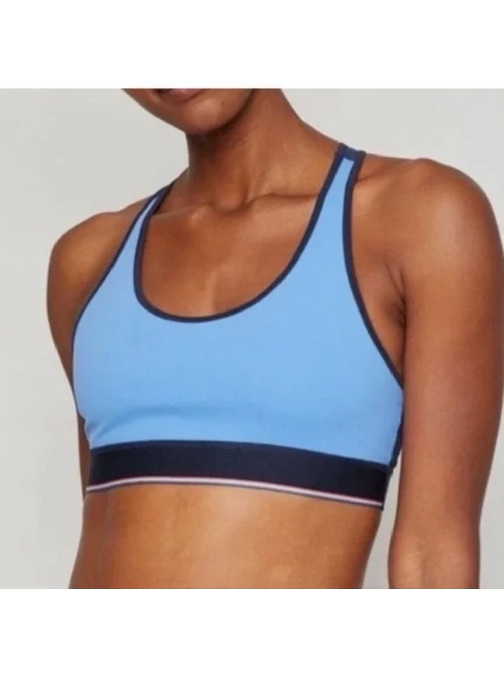 Four Laps Circuit Sports Bra - Cornflower Navy